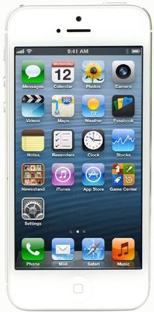 Смартфон Apple iPhone 5 64Gb White & Silver - Шали